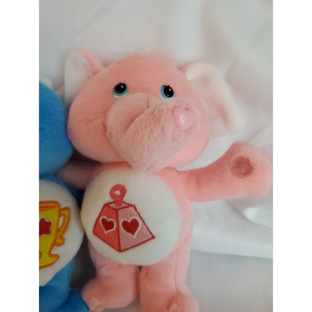 2003‎ Care Bear Cuddle Pair Plush Champ Bear & Lotsa Love Elephant 7